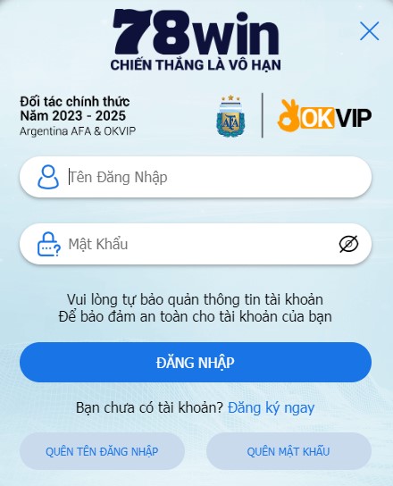 mẫu đăng nhập